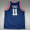 Chen37 rare maillot de basket-ball hommes jeunes femmes Vintage Yao Ming rétro lycée taille S-5XL personnalisé n'importe quel nom ou numéro