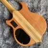 Custom 4 Strings pescoço através do corpo Bass Guitar Guitarray Mogany Burst Maple Pickup ativo Aceitar 5 6 String Pedido personalizado