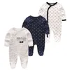 2020 Newborn Cotton 1/3PCS Romper Baby Boy Clothes Full Sleeve 0-12M Baby Girl Clothes Autumn Girls Baby Clothing Ropa de bebe G220510