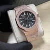 Skinande män titta på automatisk mekanisk designer klockor 41 mm safir lysande affärs armbandsur Montre de luxe