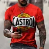 Męskie koszulki w stylu retro 11-shirt Casual Sports Sports HARAJUKU 3D graficzny graficzny nadruk Hip Hop Lose Teesmen's Teesmen's