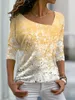Kvinnors t-shirt kvinnors målning t-shirt polka dot gnistrande glittery tryck v hals grundtoppar kort ärm xs-8xl/3d tryckvinnor