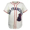 Xflsp GlnA3740 San Francisco Sea Lions 1946 Home Jersey Cousu Collection de haute qualité Maillots de baseball S-XXXL