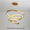 Pendant Lamps 2022Modern Round Circle Chandelier Lighting Gold Chandeliers Circular Geometry Creative Lamp Led Lights Indoor FixturesPendant