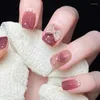 Falsche Nägel Fake Heart Bow Pearl Full Cover DIY Kleber Press On Nail Supplies für Profis Prud22