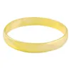 10 mm bred slät platta kvinnor armband Öppnande armband 18K Gul guldfylld trendig Lady Wedding Party Jewelry Gift Dia 60mm