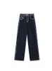 Новые осенние зимние джинсовые брюки Женские брюки прямые джинсы ноги корейская высокая талия Slim Loose Commory Casual Fashion Pants L220726