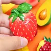 3D bionic food refrigerator paste fruit model magnets home decoration banana pineapple lemon strawberry fridge magnetic 220426