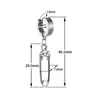 Danging Clip Hoopのイヤリング316Lステンレススチールパンクヒップホップロックイヤーフープボディピアスジュエリー男性と女性