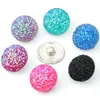 Partia luzem 18 mm przycisk Snap Button Charms Acryl Forn Snaps dla wymiennych bransoletki Noosa Fashion Biżuteria sprawiają, że dostawcy