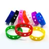 MOQ 200pcs venta al por mayor opcional 17 colores 18 cm muñequeras de silicona suave pulseras pulseras encajan con croc JIBZ encantos accesorios para zapatos regalos para niños