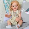 NPK 55CM Full Body Silikon Reborn Toddler Girl Princess Suesue Ręcznie podeszte Paiting Rooted Hair Hairproof Toy dla dziewcząt 220707