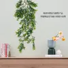 Konstgjord grönska utomhus UV -resistent Fake Hanging Plant Eucalyptus Pine Vines Christmas Wreath Decor