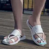 Slippers Summer Beach Shoes Mens Flip Flops Men Men Leath