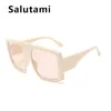 Lunettes de soleil surdimensionnées carrées femmes noir rose une pièce grand cadre lunettes de soleil hommes 2022 Vintage dégradé lunettes lunettes de soleil lunettes de soleil