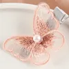 Butterfly Hair Clips Girls Fashion Ponytail Barrettes Fryzura