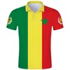 Senegal Polo Shirt Diy Free Custom Made Name Sen Polo Shirt Nation Flag Sn French Country College Print Text Po Clothes 220702