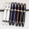 Limited Edition 14K Extend-Retract Nib Fountain Pen Top Luxury Bohemies Classic Black Resin Writing Ink Pens met Gem Duitsland Serienummer