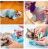 メッシュ猫のグルーミング入浴バッグ調整可能な猫ペットネイルトリミングのための洗濯バッグ