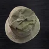 Berety płócienne KAPITAL kapelusze typu Bucket mężczyźni kobiety wysokiej jakości solidne czapki w stylu Vintage Top Logo regulowane pranie sprawiają, że stare