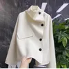 Giacche da donna Nomikuma Elegante Collo alla coreana Cappotto di lana Donna Giacca coreana monopetto 2022 Autunno Inverno Manica lunga Outwear Top 6N04