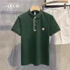 Mens Luxury Maison Mascot Brodery Brand Appliced ​​Cotton Polo T Shirt Male Fashion Kort ärm Män Golf Tops 220623