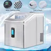 Portable Countertop Ice Maker Machine For Crystal IceCubes In 48 Lbs/24H With Ice Scoop Home Use