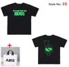 hot High-quality men's T-shirts women's tops summer high-end V letter printing ins trend men and women the same style V0301