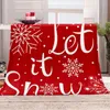 メリークリスマスフランネルブランケット3D漫画プリント柔らかい暖かい毛布ベッドの家の装飾DIYカスタマイズされた写真ドロップ220616