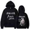 Popüler Anime Melekleri Ölüm Hoodies Cool Caroon Rache Gardner Isaac Foster Grafik Sokak Giyim Harajuku Çift Sweatshirts