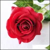 Artificial Flower Rose Faux Floral Greenery Wedding Bouquet Home Office Party Decoration Drop Delivery Accents Decor Garden