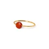 Bohemian Natural Crystal Stone Ring For Women Vintage Quartz Irregular Round Beads Finger Ring Female Healing Reiki Jewelry