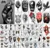 Metershine 56 hojas de pegatinas de tatuajes falsos temporales impermeables de imágenes únicas o arte corporal Totem Express para hombres, mujeres y niñas5069997