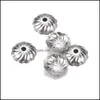 Caps de badões de jóias Os componentes de 500pcs/lot de aço inoxidável para o receptáculo final do receptáculo DIY DIY Spacado DHSBP