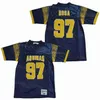 Filme High School Football St Tomas Aquino 97 Nick Bosa Jersey Universidade All Stitched Hip Hop For Sport Fãs College College respirável Team azul marinho Excelente qualidade