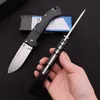 Najwyższa jakość 30ULH Folding Blade Nóż 9Cr18mov Satin Drop Point Blade Nylon Fiber Hears EDC Pocket Noże z pudełkiem detalicznym