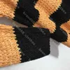 designerskie kobiety wełniane swetry Wysokiej jakości pasiaste pulower z długim rękawem CH .. EL MARDY Ubrania o jeden rozmiar Elastic K0VD