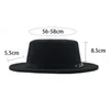 Sombrero Fedora de lana para hombre y mujer con cadena dorada, cinta para caballero, elegante para mujer, invierno, otoño, ala ancha, Jazz, iglesia, Panamá, sombrero de copa 220506