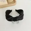 Fashion Women Hoofdband Wide Side Center Knoop Haarband Casual zachte tulband Zomermeisjes Haaraccessoires