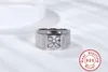 Wedding Rings Mossanite 925 Silver 1 karaat tot 2 Uitstekende Cut D Color Pass Diamond Test Party Luxe sieraden Betrokkenheid