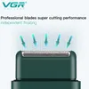 VGR Portable Car Travel Single Foil Blade Male Electric Mini Shaver Push Petcess Shaver V-390 220624