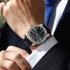 Zegarek zegarek obserwuj automatyczny mechaniczny R Wytrzymuj wodoodporne świetliste zegar skórzany pasek mody mody WatchWristWatches