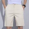 5 Colors Classic Style Men's Slim Shorts Summer Business Fashion Thin Stretch Short Casual Pants Male Beige Khaki Gray 220318