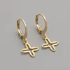 Dangle & Chandelier Trendy Infinity Women Earrings Stainless Steel Gold Color Statement Drop For Jewelry GiftDangle Kirs22