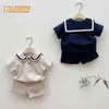 Enfants Bébé Garçons Filles Col Marin T-shirt À Manches Courtes + Shorts Ensembles De Vêtements Casual Bébé Garçons Filles Costume Vêtements Pour Enfants G220509