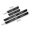 4pcs GT GTLine Carbon Fiber Car Door Sill Protection Sticker For Peugeot 106 107 108 206 207 208 2008 3008 306 308 307 508 4077131977