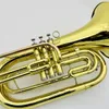 Imagens reais trombone bb marchando brass níquel instrumento musical profissional com case4376976