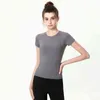 Été Sexy Yoga Tshirt Gilet Manches Courtes Crop Top Fitness Sports Tops Femmes Slim Respirant Gym Vêtements Run Tank Skims J220706