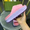 Interlocking Double Slippers Platform Home Sandals Ladies Mens Comfortable Casual Shoes Slippers Solid Color Slipper Size 35-45