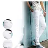 Men's Jeans Men's Wholesale 2023 Mens Streetwear Fashion Casual White Skinny For Boy Male Stretch Twill Clothes Teenagers School